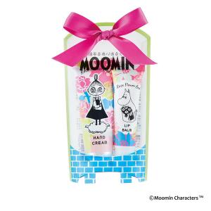 LOHACO - ムーミンリップ＆ハンドケアセット（野ばらの庭） グローバル