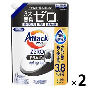 【6個セット】 花王 アタックZERO 詰替用 ドラム式専用 1540g アタックZERO ドラム式専用 つめかえ用 ( 1540g )/ : 爽快