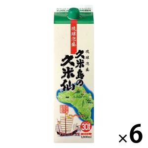 久米島の久米仙 泡盛 30度　1800ml　パック　6本  焼酎｜LOHACO by アスクル