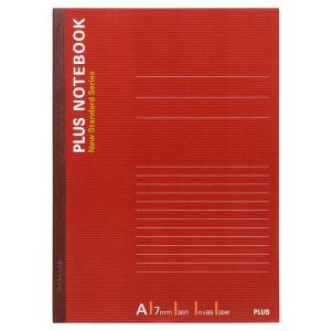 プラス　ノートブック　セミB5　A罫　30枚　赤　1パック（10冊入）　NO-003AS-10P　76729｜LOHACO by ASKUL