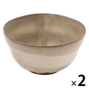 【LAKOLE/ラコレ】 【軽量】刷毛塗り茶碗 ベージュ 1セット（2個）｜LOHACO by ASKUL
