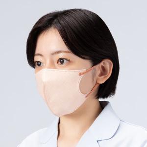 アスクル　立体型サージカルマスク　ローズピンク×紐ピンクブラウン 使い捨て　不織布　バイカラー　1箱(50枚入)　  オリジナル｜LOHACO by アスクル