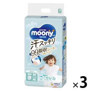 ムーニーマン おむつ パンツ M（6kg〜12kg）1セット（48枚×3パック）汗スッキリ 男女共用 ユニ・チャーム｜LOHACO by ASKUL