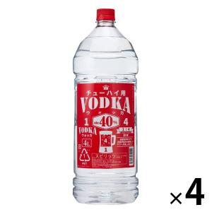 合同 ウォッカ チューハイ用 VODKA 40% 4L 4000ml 4本 1ケース 父の日