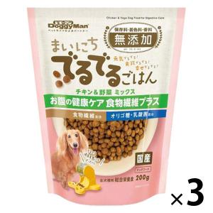 まいにちでるでるごはん お腹の健康ケア 食物繊維プラス 国産 200g 3袋 ドギーマン ドッグフード 新商品