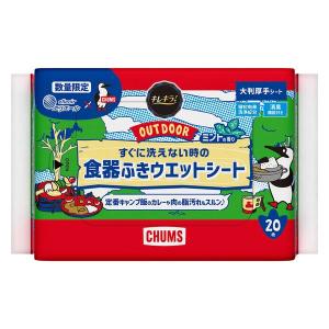 （数量限定）エリエール キレキラ！OUTDOOR 食器ふきウェットシート チャムス ミントの香り 20枚入 1パック 大王製紙｜LOHACO by アスクル