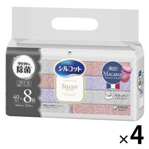 ウェットティッシュアルコール除菌シルコット99.99％除菌マカロン企画詰め替え 1セット（40枚入）×32個）ユニチャーム｜LOHACO by ASKUL