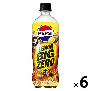 LOHACO - サントリー ペプシ＜生＞BIG ZERO LEMON 600ml 1セット（6本）