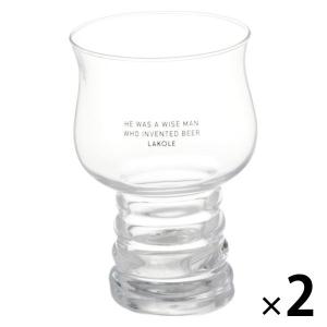 【LAKOLE/ラコレ】 ビールグラス（460ml） クリア 1セット（2個）｜LOHACO by ASKUL