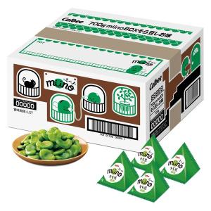 カルビー スナック菓子 おつまみ 小袋　食べきりサイズ お配り菓子 miino（ミーノ）BOX そら豆 しお味 三角パック 700g 1箱｜LOHACO by アスクル
