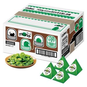 【セール】miino（ミーノ）BOX そら豆 しお味 三角パック 700g 1箱 カルビー スナック菓子 おつまみ｜LOHACO by ASKUL