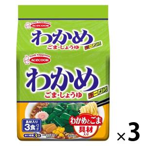 LOHACO - エースコック わかめラーメン ごま・しょうゆ 具材入り 1