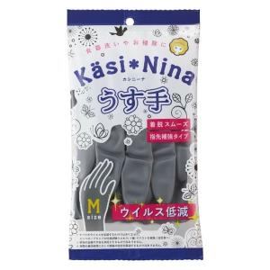 【ビニール手袋】 オカモト カシニーナ 薄手 チャコールグレー M 4547691804327 1双｜LOHACO by アスクル