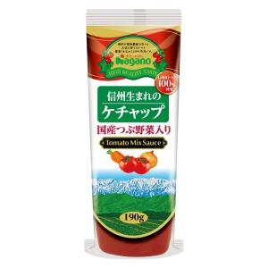 信州生まれのケチャップ国産つぶ野菜入り 190g 1個 ナガノトマト トマトケチャップ｜LOHACO by アスクル