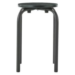 無印良品 スタッキングスツール 黒 4点セット 美品 自宅学習 無印良品】スチールパイプスタッキングスツール | LEE