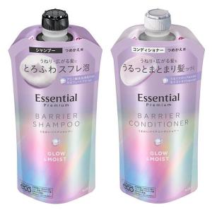 エッセンシャル プレミアム うるおいバリアシャンプー + コンディショナー グロウ 詰め替えセット 各340ml 花王｜LOHACO by ASKUL