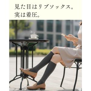 レディース 着圧ソックス ハイソックス 着圧 ...の詳細画像1