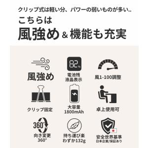 ハンディファン クリップ クリップ扇風機 クリ...の詳細画像3