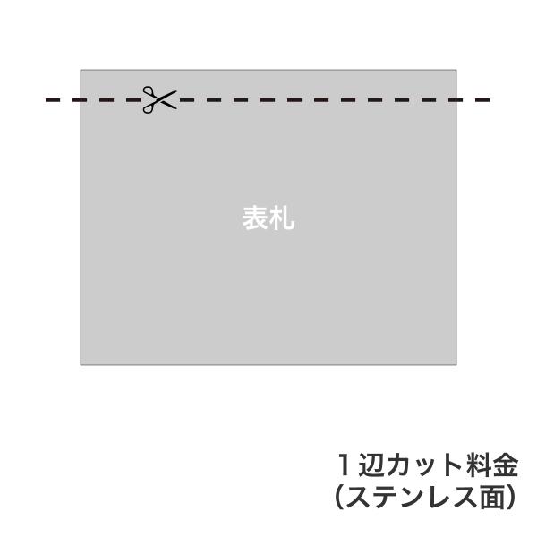 ステンレス表札カット料金（１辺）