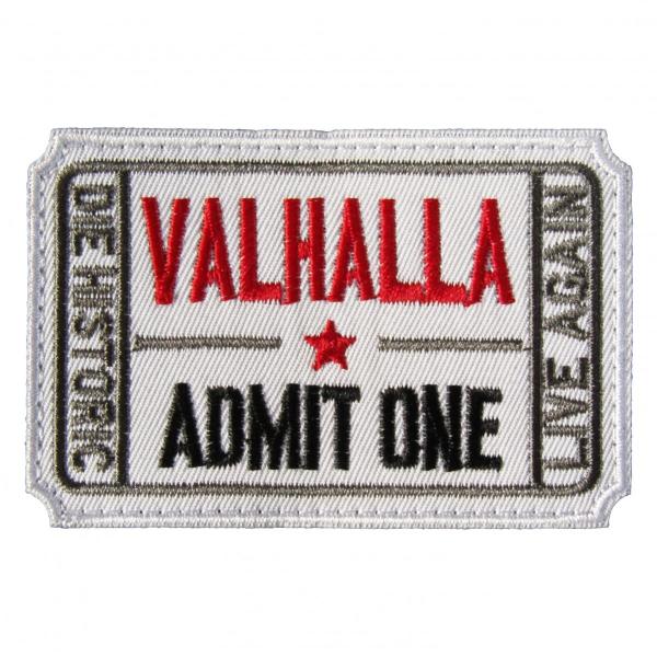 ベルクロワッペン ノルウェーバイキング ヴェルハラ 白