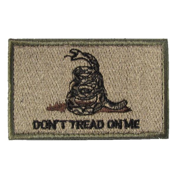 ベルクロワッペン ガズデンフラッグ Don&apos;t Tread on Me 泥