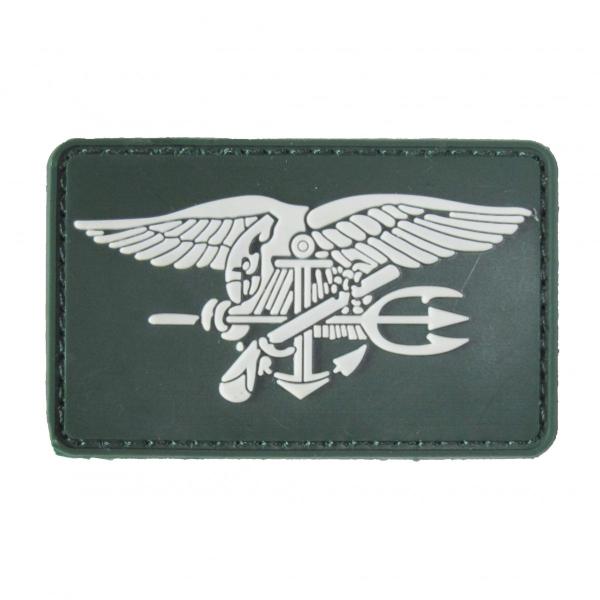 PVC ベルクロワッペン Navy SEALs 緑 ネイビーシールズ