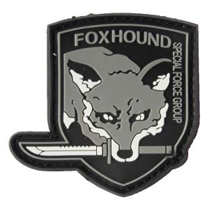 PVCベルクロワッペン メタルギアソリッド Fox Hound 盾形 泥 パッチ