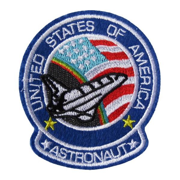 アイロンワッペン 宇宙 7 UNITED STATES OF AMERICA ASTRONAUT