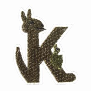 アイロンワッペン アルファベット K 動物の商品画像