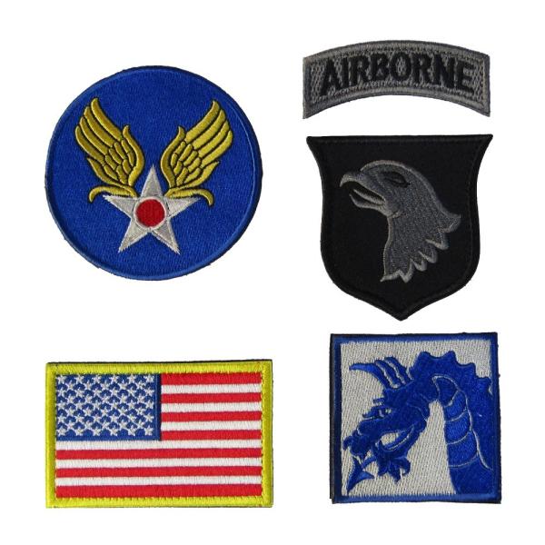 ベルクロワッペン 第18空挺軍団 アメリカ陸軍総軍 5点セット