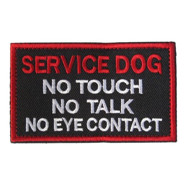 べルクロワッペン 介助犬 SERVICE DOG Do No Touch No Talk No Ey...