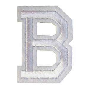 アイロンワッペン アルファベット B 白の商品画像
