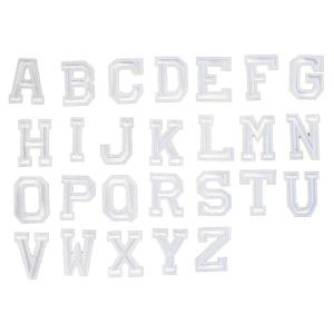 アイロンワッペン アルファベット Y 白の詳細画像1