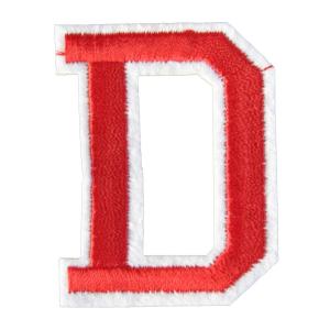 アイロンワッペン アルファベット D 赤の商品画像