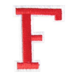アイロンワッペン アルファベット F 赤の商品画像
