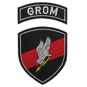 ベルクロワッペン ミリタリー GROM