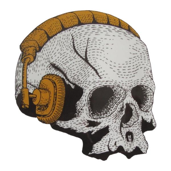 アイロンプリントシート スカル 80