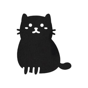 アイロンプリントシート 動物 猫 ネコ 7 ブラック