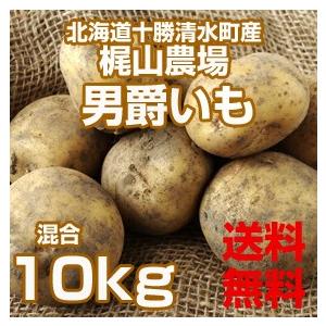 北海道 十勝清水産　梶山農場　男爵　10kg　（2Ｌ〜Ｓサイズ混合） 送料無料｜h-tokachitei