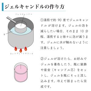 ジェルキャンドル 材料 ジェルワックス 200...の詳細画像1