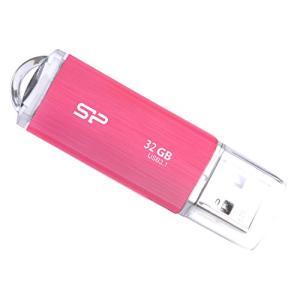 シリコンパワー USBメモリ 32GB USB3.1 & USB3.0 ヘアライン仕上げ Blaze B02 ピンク SP032GBUF3B02V1P