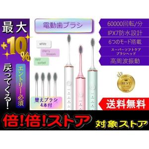 電動歯ブラシ 替えブラシ4本付き 防水 人気 ランキング