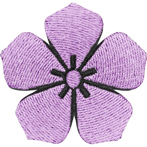 【家紋17】桔梗紋（ききょうもん） 大村益次郎 家紋 ワッペン【ゆうパケット配送対象商品】