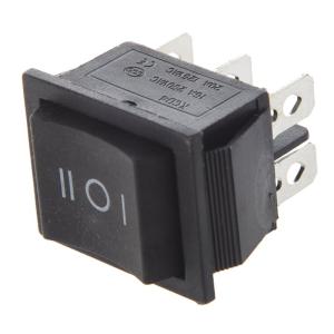 SODIAL 6-ターミナル 3ポジションON ONDPDTボートロッカースイッチ16A 250VAC