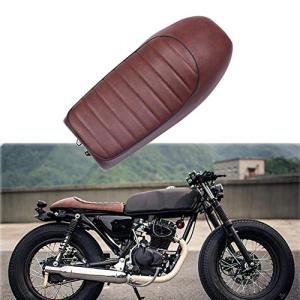 Baohatsu バイク用 シート PUレザー ヴィンテージクー ハンプスタイル式 カフェレーサー車種対応 ブラウン MP-004BR