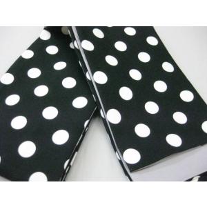 今だけ値下げ！レトロな細帯！細帯 ドット・黒地・白