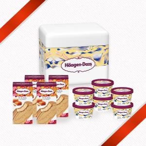 ハーゲンダッツ アイスクリーム クリスピーサンド4個＆ミニカップ6個セット