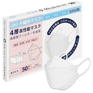 不織布マスク 血色 4層 ホワイト 不織布