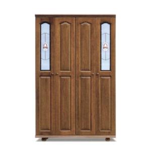 下駄箱シューズボックス 120 日本製 完成品 大川家具 木製 ケバンス材 無垢 靴箱 ハイタイプ おしゃれ 玄関収納大容量 開き扉 開梱設置送料無料