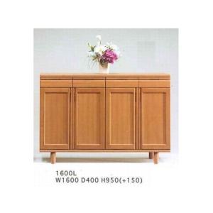 下駄箱 シューズボックス 引き出し付き 靴箱 160 日本製 完成品 大川家具 木製 タモ材 ロータイプ おしゃれ 玄関収納 和風 大容量 開き扉